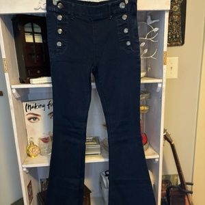 Express Bell Flare Mid Rise Sailor Jeans Size 8